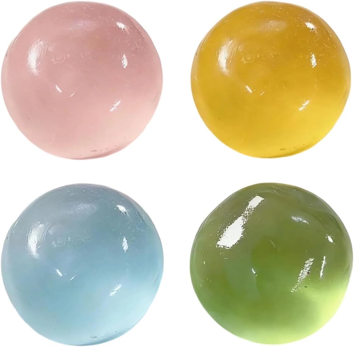 Coconut Oil Squishy, Coconut Oil Slow Rising Squeeze Stress Ball Clear Jelly Bubblegum Texture Coconut Oil Squishy Toy (Blue) - Image 5