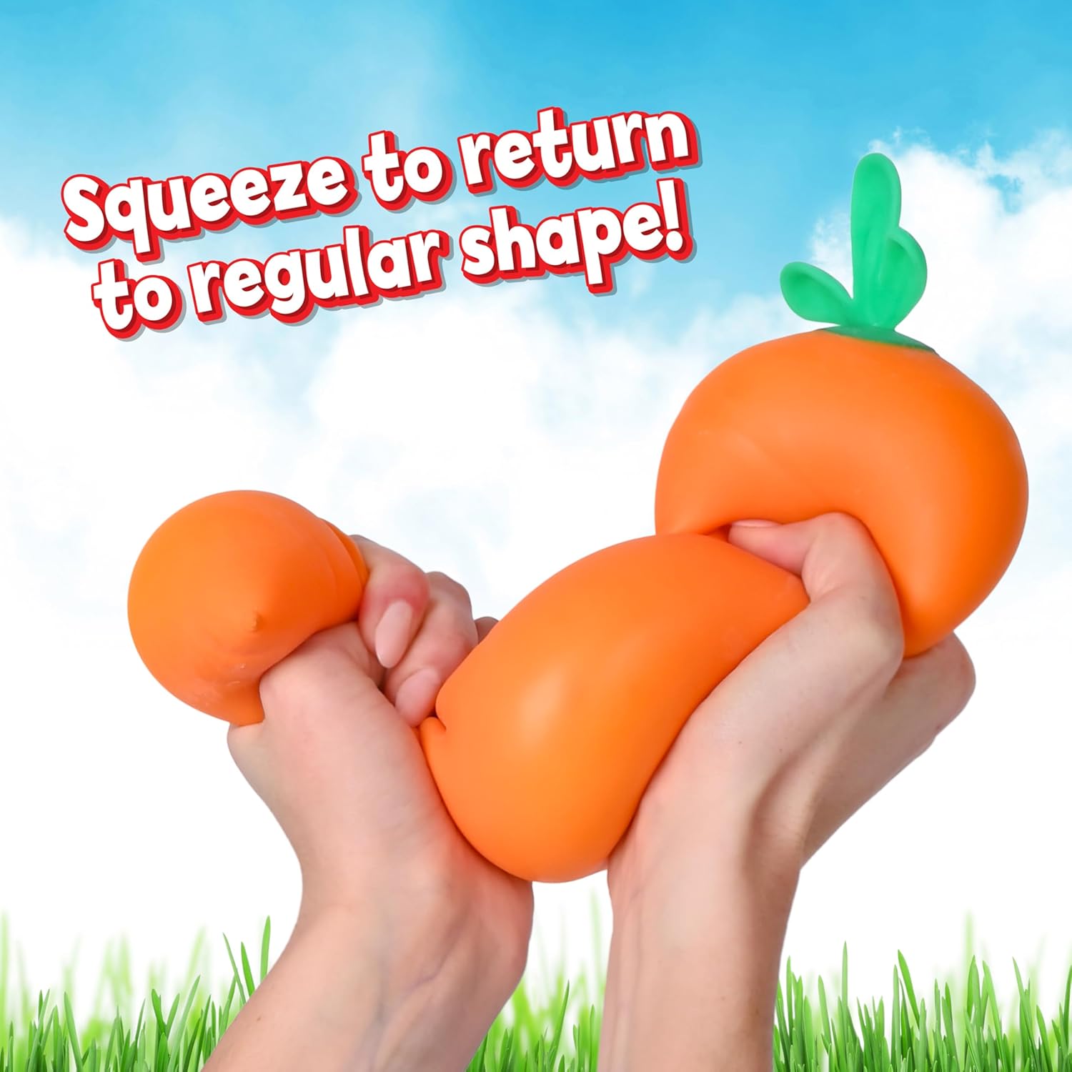 Toymendous Squishy Carrot – Jumbo 11.5 Inch Squishy Vegetable | Giant Stress Relief Toy | Fidget Sensory Food Fun for Kids, Teens & Adults - Image 3